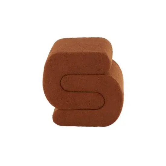 19" S-Shaped Room Ottoman with Connected Arches Copper {4}