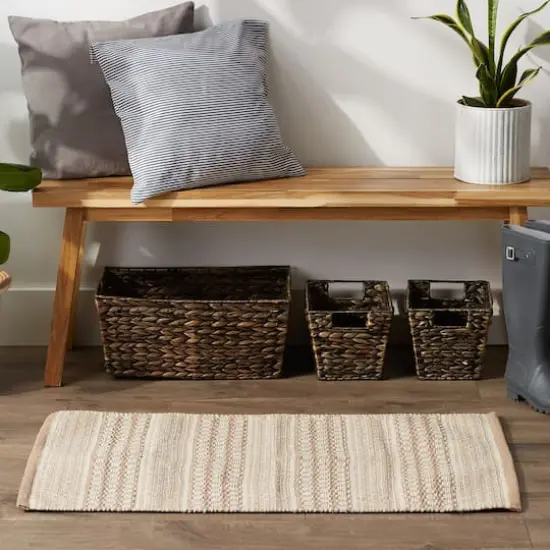 DII&reg; Stone Dobby Stripe Hand-Loomed Rug, 2ft. x 3ft. {5}