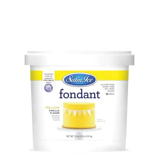 Satin Ice&trade; Professional's Choice Fondant, 2lb. Yellow {7}