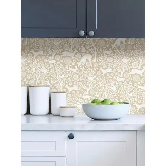 NuWallpaper Cream Merriment Peel & Stick Wallpaper {5}