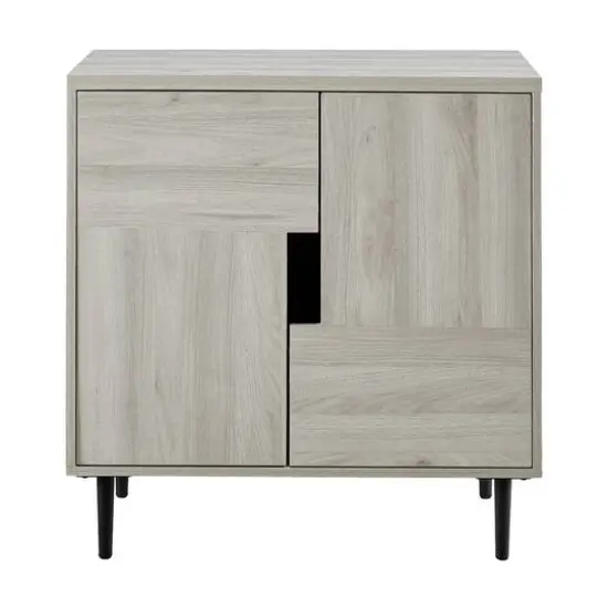 Walker Edison Birch/Magenta Interior Modern Accent Cabinet {1}