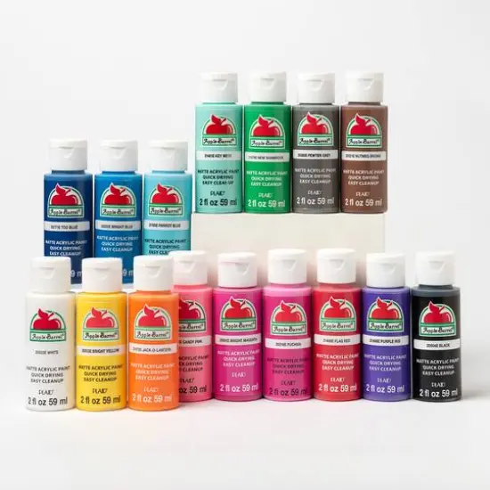 Apple Barrel&reg; Matte Acrylic Craft Paint 16 Color Set {10}