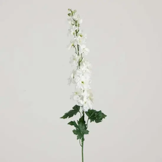 39" White Delphinium Flower Stems, 3ct. {9}
