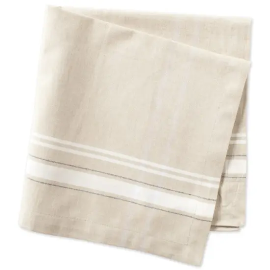 DII&reg; French Stripe Cloth Dinner Napkins, 6ct. White {12}