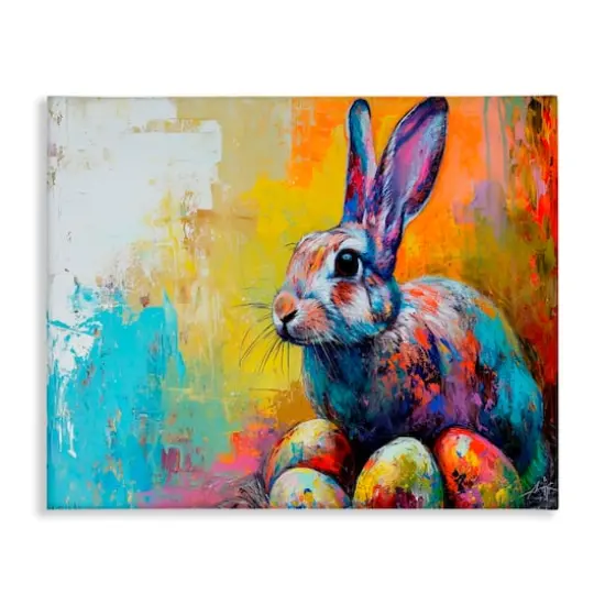 Stupell Industries Easter Joy Abstract Canvas Wall Art {1}