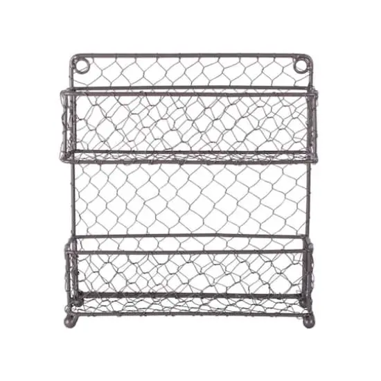 DII&reg; 10" 2 Tier Chicken Wire Spice Rack {1}