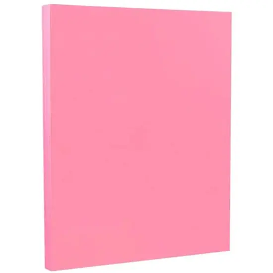 JAM Paper Brite Hue 8.5" x 11" 24lb. Paper Pack, 100 Sheets Ultra Pink {1}