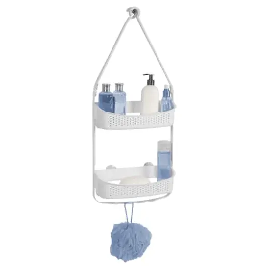 Bath Bliss 2 Way Convertible Shower Caddy White {4}