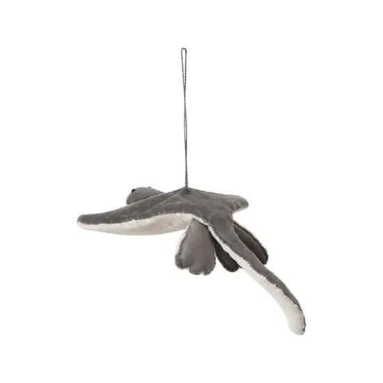 Hello Honey&reg; 8.5" Gray & Cream Stingray Velvet Ornament {1}