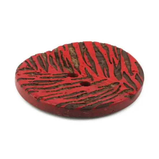 Dritz&reg; 30mm Sustainable Coconut Round Button, 3ct. Red {4}