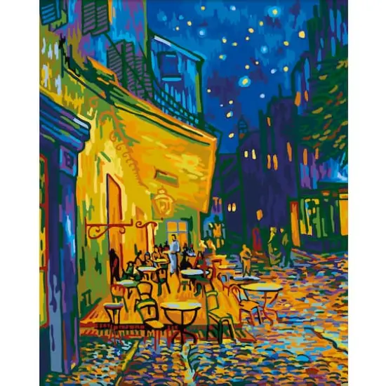 Terrace at Night Paint-by-Number Kit by Artist's Loft™ Necessities™ {6}
