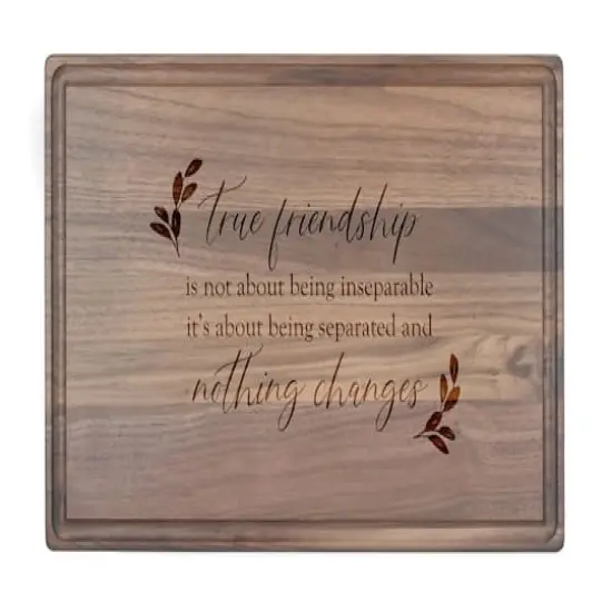 True Friendship 17" x 11" Walnut Cutting Board {1}