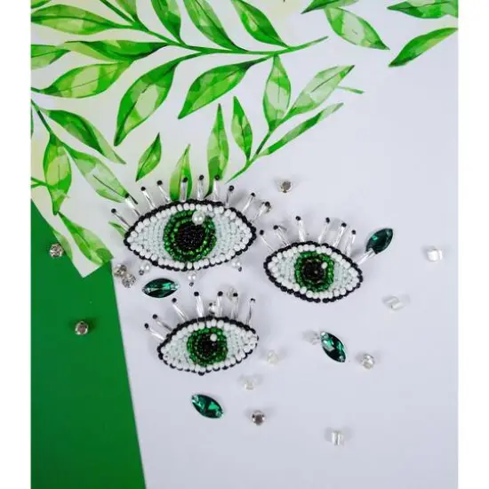 Abris Art Emerald Gaze Bead Embroidery Decoration Kit {1}