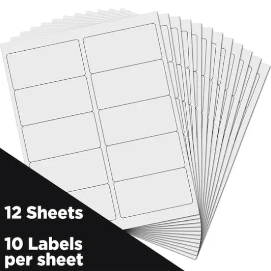 JAM Paper Standard Address Labels, 120ct. White {4}