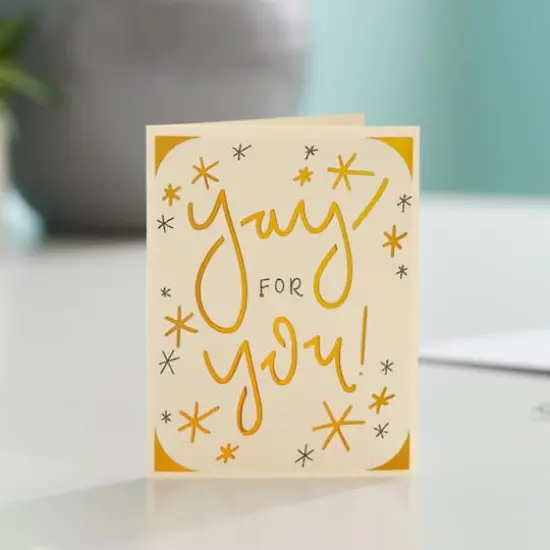 Cricut Joy&trade; Insert Cards Cream & Gold Matte Holographic {3}