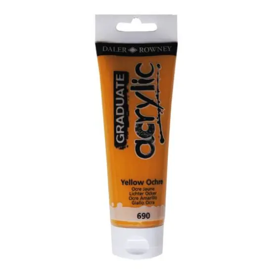 Daler-Rowney® Graduate Acrylic Paint, 120mL 690 Yellow Ochre {1}