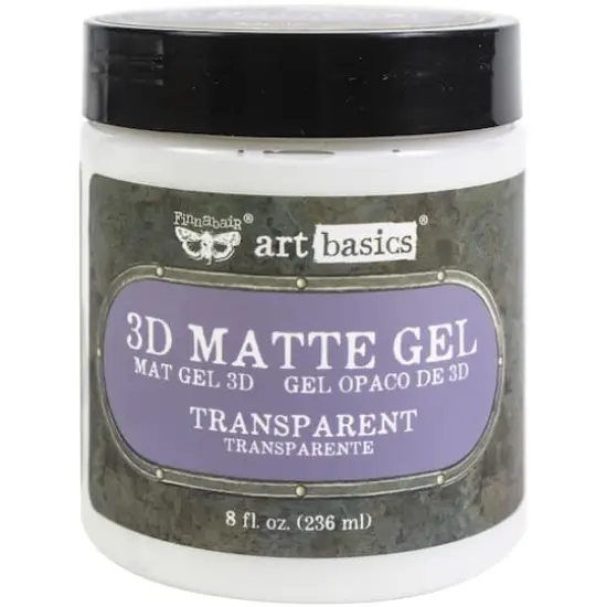 Finnabair&reg; Art Basics Transparent 3D Matte Gel, 8.5oz. {1}