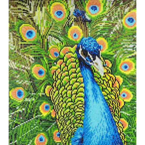 Diamond Art Advanced Peacock Kit {1}