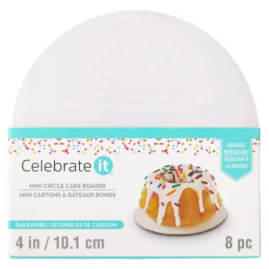 White Mini Round Cake Boards by Celebrate It&reg; {5}