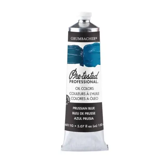 Grumbacher&reg; Pre-Tested Professional Oil Color, 150mL Prussian Blue {1}