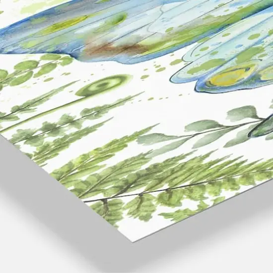 Designart Botanical Butterfly Beauty 3 panel Large Cottage Wall Clock {4}