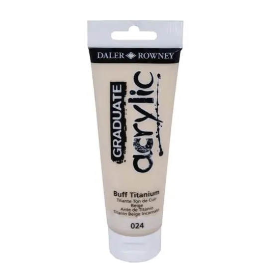 Daler-Rowney® Graduate Acrylic Paint, 120mL 024 Buff Titanium {1}