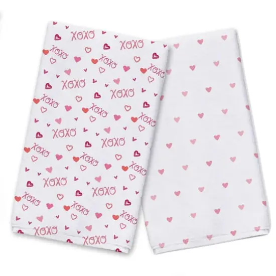 Heart & XOXO Tea Towel Set {1}