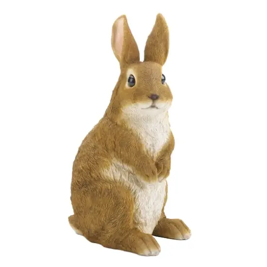11" Curiously Cute Bunny Garden Figurine {1}
