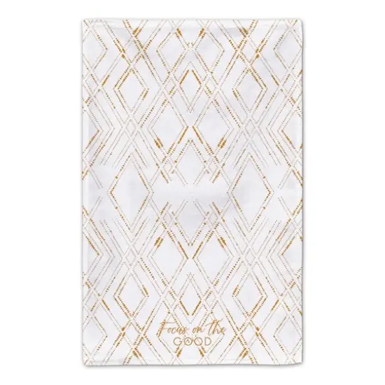 Focus on the Good Tea Towel Set White/Gold {5}