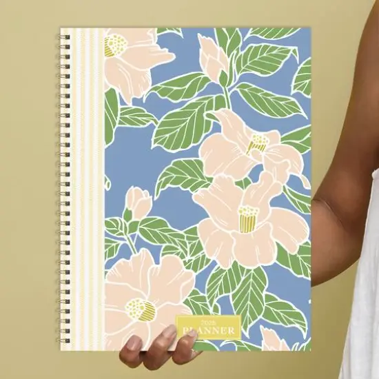 TF Publishing 2025 Large Gardenia Weekly Monthly Spiral Planner {8}