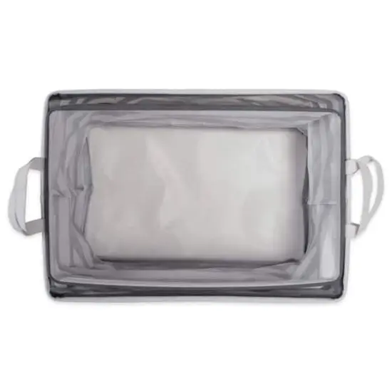 DII&reg; Striped Laundry Bins, 2ct. Gray Stripe {6}