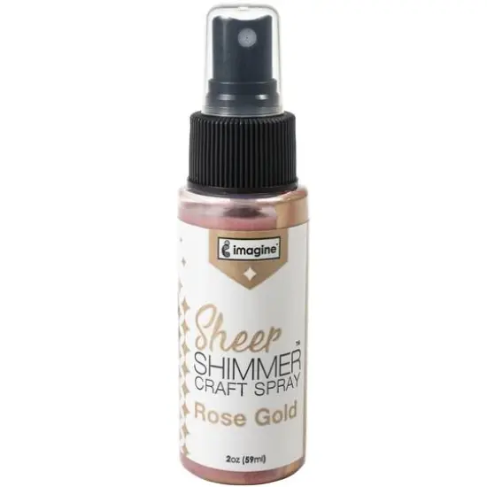 Imagine Rose Gold Sheer Shimmer Craft Spray, 2oz. {1}