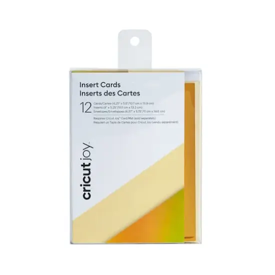 Cricut Joy&trade; Insert Cards Cream & Gold Matte Holographic {1}