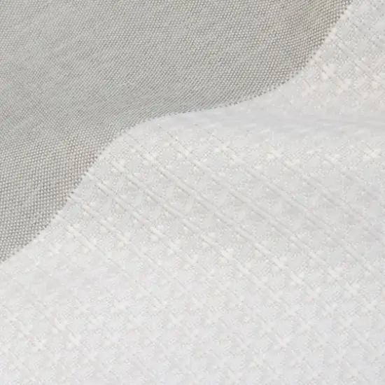 Elle D&eacute;cor Gray Jacquard Weave Shower Curtain {7}