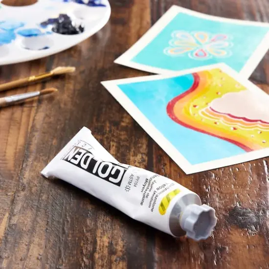 Golden® 2oz. Heavy Body Acrylic Paint Benzimidazolone Yellow Medium {3}