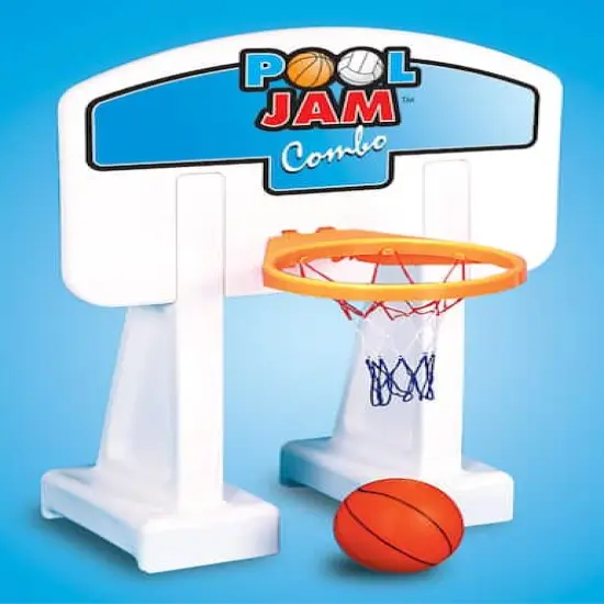 Swim Central 20ft. Pool Jam Basketball & Volleyball Swimming Pool Water Sports Combo Game {5}