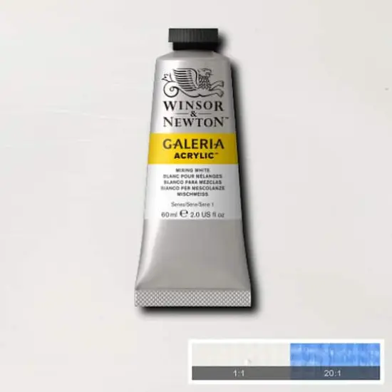 Winsor & Newton&trade; Galeria Acrylic&trade;, 60mL Mixing White {3}