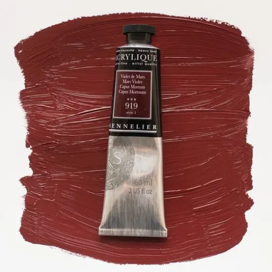 Sennelier Extra Fine Artists' Acrylic Paint, 60mL 919 Mars Violet {4}