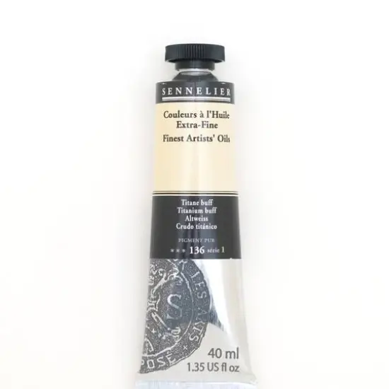 Sennelier Artists' Oil Color, 40mL 136 Titanium Buff S1 {1}