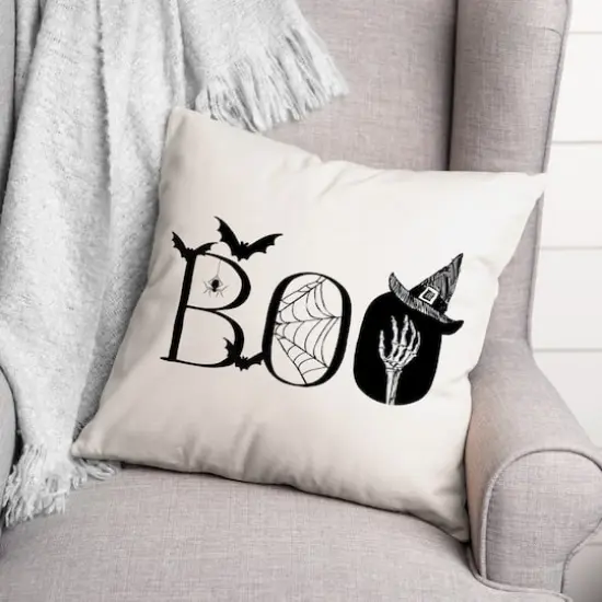 Boo Throw Pillow {3}