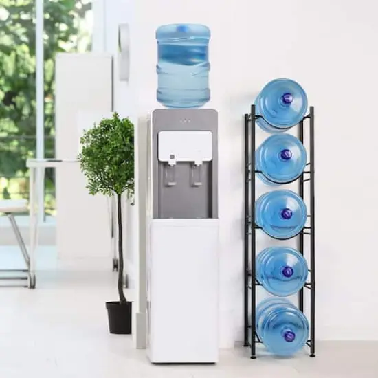 NEX&trade; 5-Tier 5-Gallon Water Bottle Storage Rack Black {8}