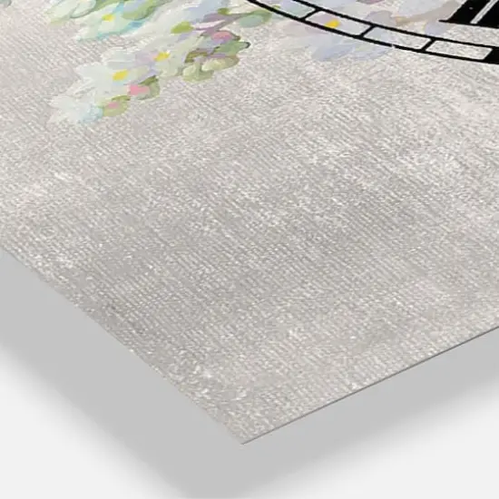 Designart Country Flower Bouquet Lodge 3 Panel Wall Clock {4}