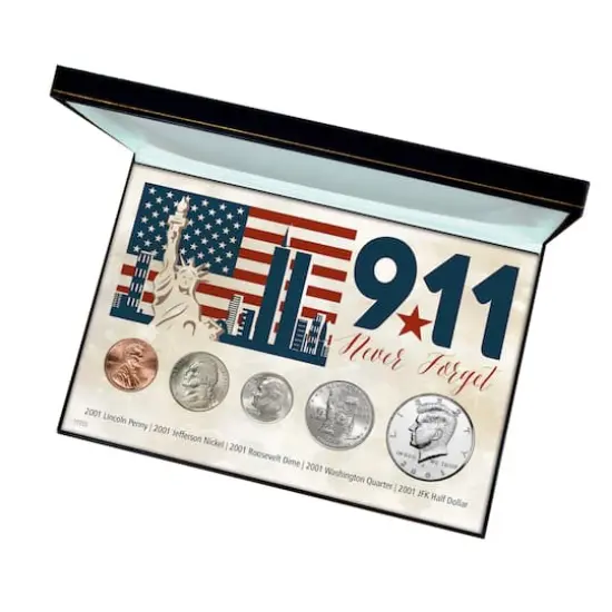 9-11 Never Forget Coin Collection in Display Box {1}