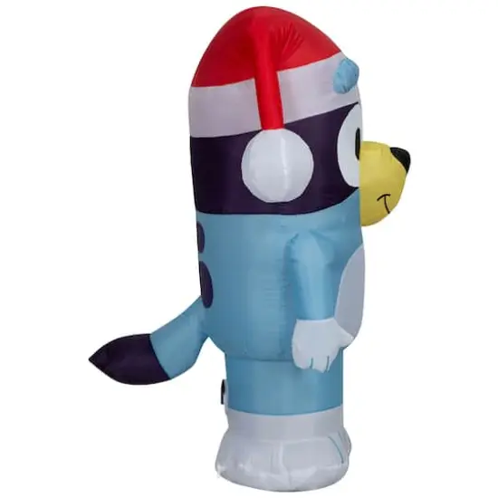 3.5ft. Airblown&reg; Inflatable Christmas Bluey in Santa Hat {4}