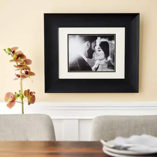 Home 8" x 10" Portrait Frame With Mat by Studio D&eacute;cor&reg; Black {4}