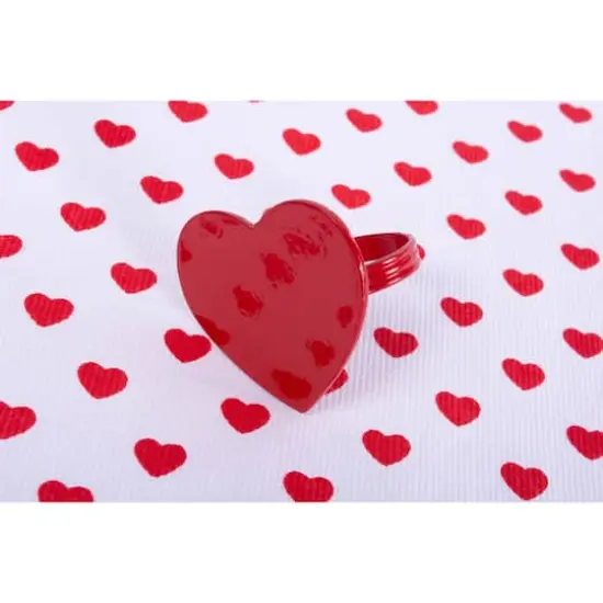 DII&reg; Red Heart Napkin Rings, 6ct. {3}