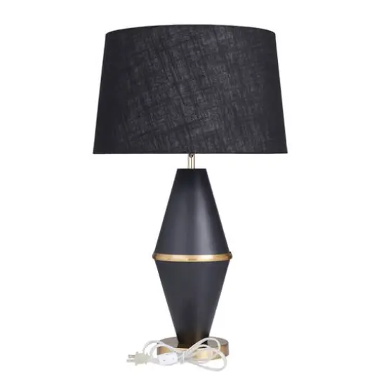 CosmoLiving by Cosmopolitan 27" Contemporary Table Lamp Black {7}