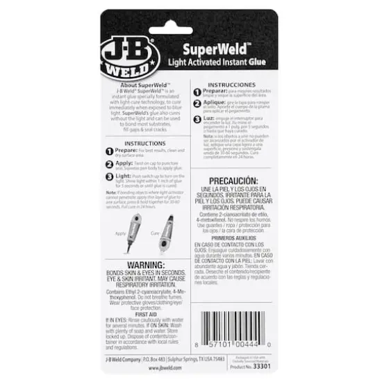 J-B Weld&reg; Superweld&trade; Light Activated Instant Glue {5}