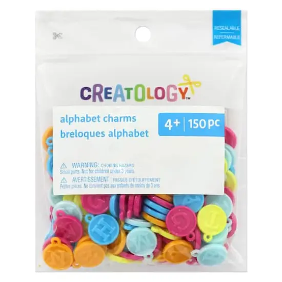 Mixed Wax Style Alphabet Charms, 150ct. by Creatology&trade; {4}