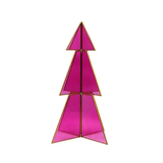 13" Glass Tree Tabletop D&eacute;cor by Ashland&reg; Pink {3}